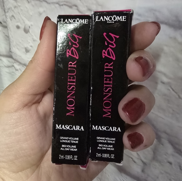 NIB 2 pcs Mini Lancôme Monsieur Big Mascaras in Black 2ml - Picture 5 of 7